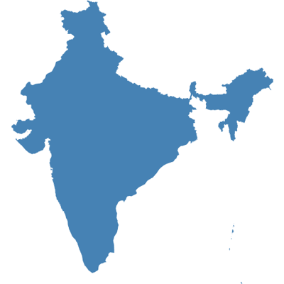 Example of geocoding of countries: India Example of geocoding of countries: India